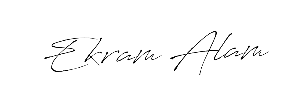 Create a beautiful signature design for name Ekram Alam. With this signature (Antro_Vectra) fonts, you can make a handwritten signature for free. Ekram Alam signature style 6 images and pictures png