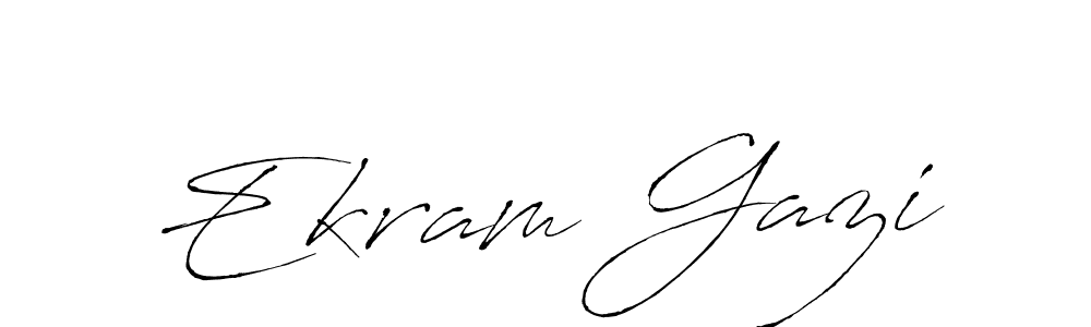 You should practise on your own different ways (Antro_Vectra) to write your name (Ekram Gazi) in signature. don't let someone else do it for you. Ekram Gazi signature style 6 images and pictures png