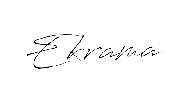 The best way (Antro_Vectra) to make a short signature is to pick only two or three words in your name. The name Ekrama include a total of six letters. For converting this name. Ekrama signature style 6 images and pictures png