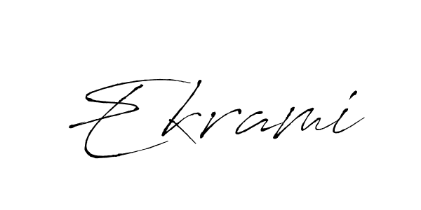 Also we have Ekrami name is the best signature style. Create professional handwritten signature collection using Antro_Vectra autograph style. Ekrami signature style 6 images and pictures png