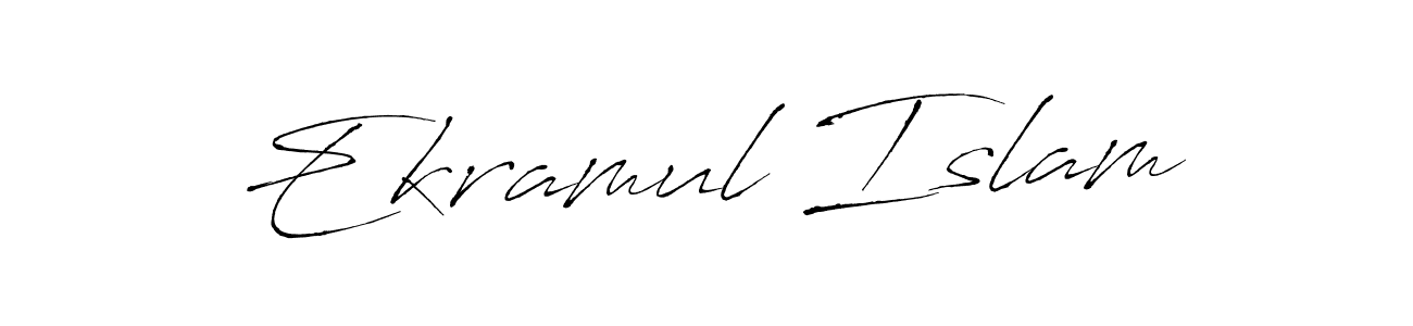 Create a beautiful signature design for name Ekramul Islam. With this signature (Antro_Vectra) fonts, you can make a handwritten signature for free. Ekramul Islam signature style 6 images and pictures png