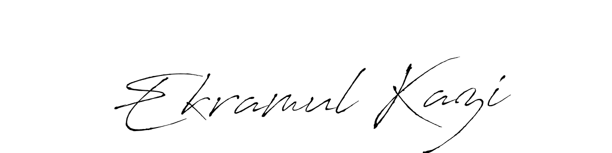 Also we have Ekramul Kazi name is the best signature style. Create professional handwritten signature collection using Antro_Vectra autograph style. Ekramul Kazi signature style 6 images and pictures png