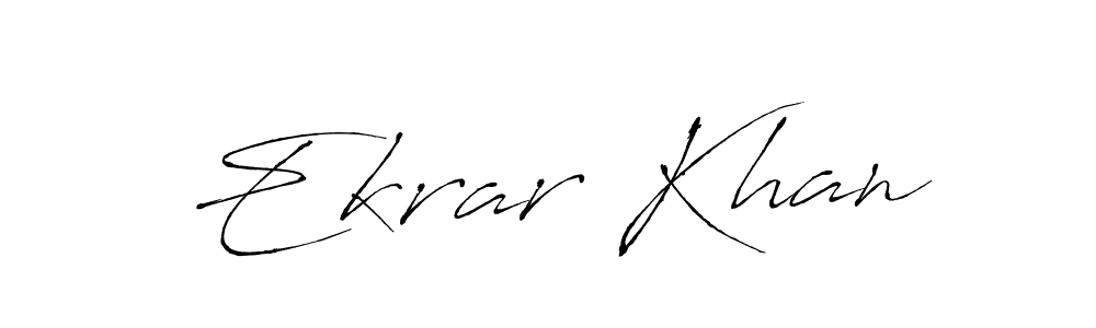 It looks lik you need a new signature style for name Ekrar Khan. Design unique handwritten (Antro_Vectra) signature with our free signature maker in just a few clicks. Ekrar Khan signature style 6 images and pictures png