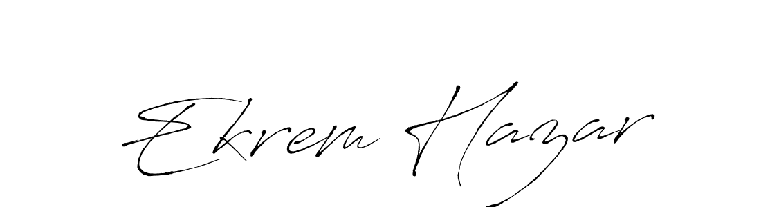 How to make Ekrem Hazar signature? Antro_Vectra is a professional autograph style. Create handwritten signature for Ekrem Hazar name. Ekrem Hazar signature style 6 images and pictures png