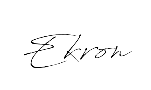 Design your own signature with our free online signature maker. With this signature software, you can create a handwritten (Antro_Vectra) signature for name Ekron. Ekron signature style 6 images and pictures png