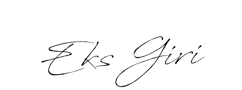 How to make Eks Giri name signature. Use Antro_Vectra style for creating short signs online. This is the latest handwritten sign. Eks Giri signature style 6 images and pictures png