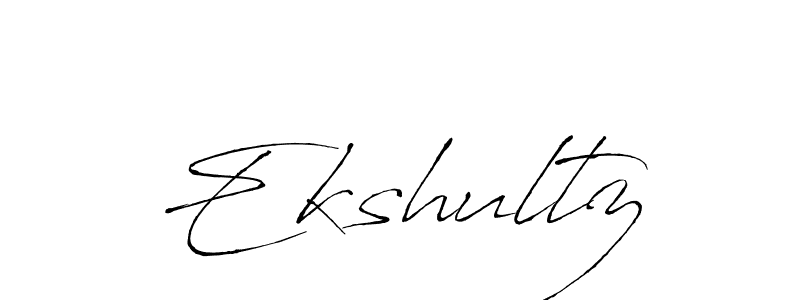 How to make Ekshultz signature? Antro_Vectra is a professional autograph style. Create handwritten signature for Ekshultz name. Ekshultz signature style 6 images and pictures png