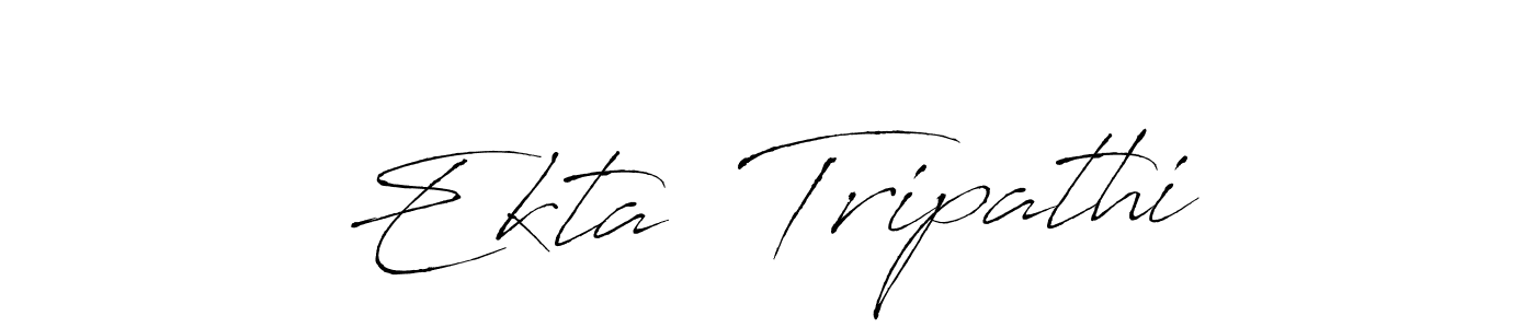 Make a beautiful signature design for name Ekta  Tripathi. With this signature (Antro_Vectra) style, you can create a handwritten signature for free. Ekta  Tripathi signature style 6 images and pictures png