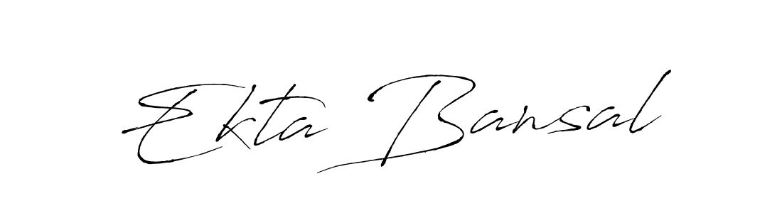 Ekta Bansal stylish signature style. Best Handwritten Sign (Antro_Vectra) for my name. Handwritten Signature Collection Ideas for my name Ekta Bansal. Ekta Bansal signature style 6 images and pictures png