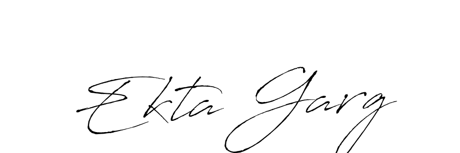 Design your own signature with our free online signature maker. With this signature software, you can create a handwritten (Antro_Vectra) signature for name Ekta Garg. Ekta Garg signature style 6 images and pictures png