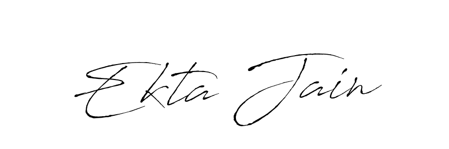 Antro_Vectra is a professional signature style that is perfect for those who want to add a touch of class to their signature. It is also a great choice for those who want to make their signature more unique. Get Ekta Jain name to fancy signature for free. Ekta Jain signature style 6 images and pictures png