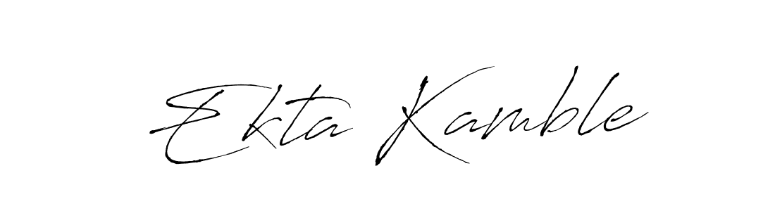 Use a signature maker to create a handwritten signature online. With this signature software, you can design (Antro_Vectra) your own signature for name Ekta Kamble. Ekta Kamble signature style 6 images and pictures png