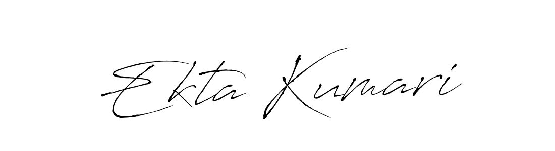 How to make Ekta Kumari name signature. Use Antro_Vectra style for creating short signs online. This is the latest handwritten sign. Ekta Kumari signature style 6 images and pictures png