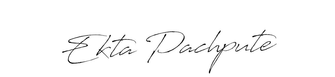 Design your own signature with our free online signature maker. With this signature software, you can create a handwritten (Antro_Vectra) signature for name Ekta Pachpute. Ekta Pachpute signature style 6 images and pictures png