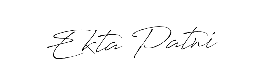 How to make Ekta Patni signature? Antro_Vectra is a professional autograph style. Create handwritten signature for Ekta Patni name. Ekta Patni signature style 6 images and pictures png