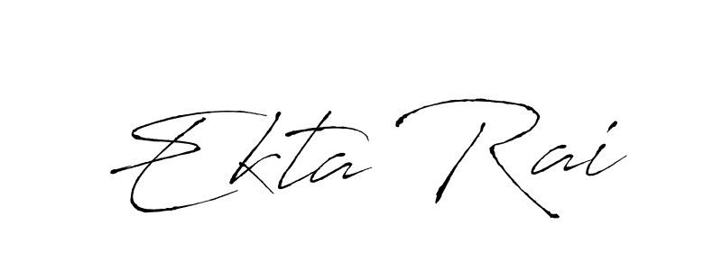 Create a beautiful signature design for name Ekta Rai. With this signature (Antro_Vectra) fonts, you can make a handwritten signature for free. Ekta Rai signature style 6 images and pictures png