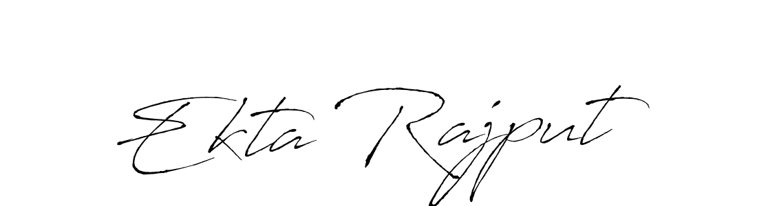 Create a beautiful signature design for name Ekta Rajput. With this signature (Antro_Vectra) fonts, you can make a handwritten signature for free. Ekta Rajput signature style 6 images and pictures png