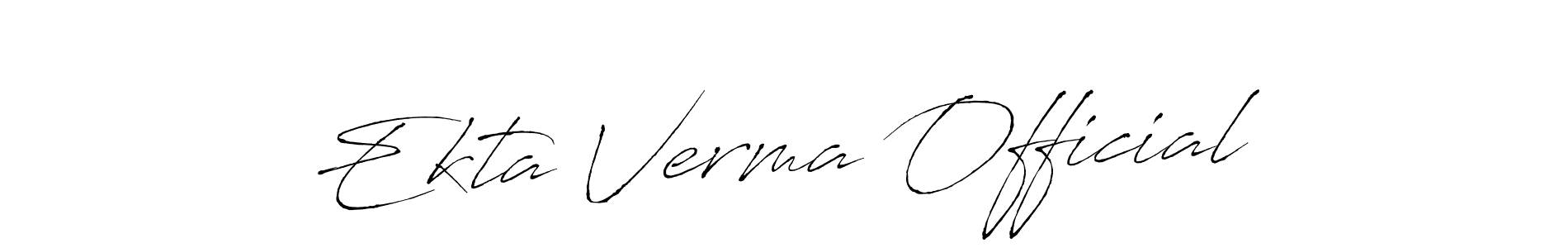 You can use this online signature creator to create a handwritten signature for the name Ekta Verma Official. This is the best online autograph maker. Ekta Verma Official signature style 6 images and pictures png