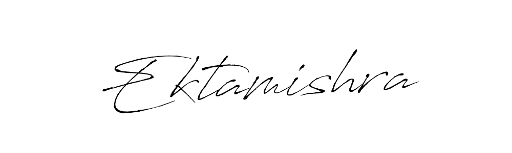 Design your own signature with our free online signature maker. With this signature software, you can create a handwritten (Antro_Vectra) signature for name Ektamishra. Ektamishra signature style 6 images and pictures png