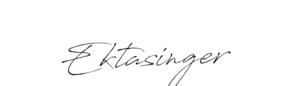 Use a signature maker to create a handwritten signature online. With this signature software, you can design (Antro_Vectra) your own signature for name Ektasinger. Ektasinger signature style 6 images and pictures png