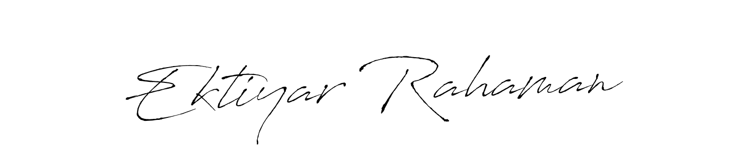 Ektiyar Rahaman stylish signature style. Best Handwritten Sign (Antro_Vectra) for my name. Handwritten Signature Collection Ideas for my name Ektiyar Rahaman. Ektiyar Rahaman signature style 6 images and pictures png