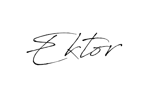 Make a beautiful signature design for name Ektor. With this signature (Antro_Vectra) style, you can create a handwritten signature for free. Ektor signature style 6 images and pictures png