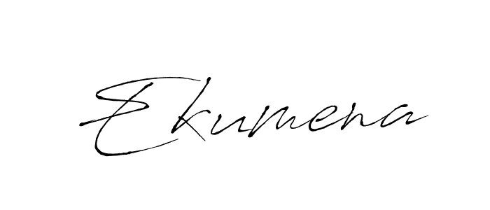 Design your own signature with our free online signature maker. With this signature software, you can create a handwritten (Antro_Vectra) signature for name Ekumena. Ekumena signature style 6 images and pictures png