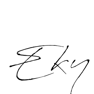 Once you've used our free online signature maker to create your best signature Antro_Vectra style, it's time to enjoy all of the benefits that Eky name signing documents. Eky signature style 6 images and pictures png