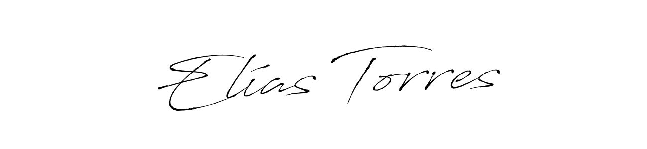 Design your own signature with our free online signature maker. With this signature software, you can create a handwritten (Antro_Vectra) signature for name Elías Torres. Elías Torres signature style 6 images and pictures png