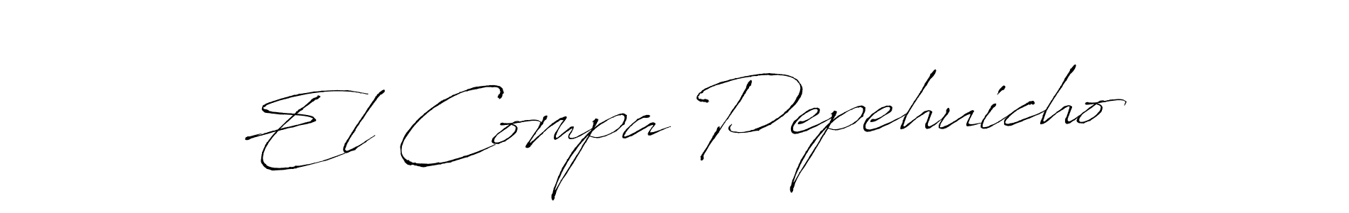 How to make El Compa Pepehuicho name signature. Use Antro_Vectra style for creating short signs online. This is the latest handwritten sign. El Compa Pepehuicho signature style 6 images and pictures png