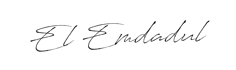 The best way (Antro_Vectra) to make a short signature is to pick only two or three words in your name. The name El Emdadul include a total of six letters. For converting this name. El Emdadul signature style 6 images and pictures png