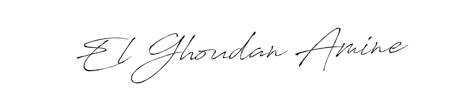 if you are searching for the best signature style for your name El Ghoudan Amine. so please give up your signature search. here we have designed multiple signature styles  using Antro_Vectra. El Ghoudan Amine signature style 6 images and pictures png
