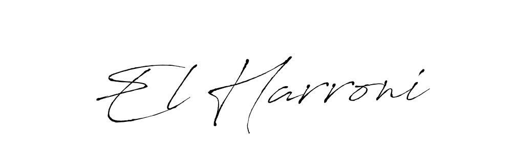 Also You can easily find your signature by using the search form. We will create El Harroni name handwritten signature images for you free of cost using Antro_Vectra sign style. El Harroni signature style 6 images and pictures png