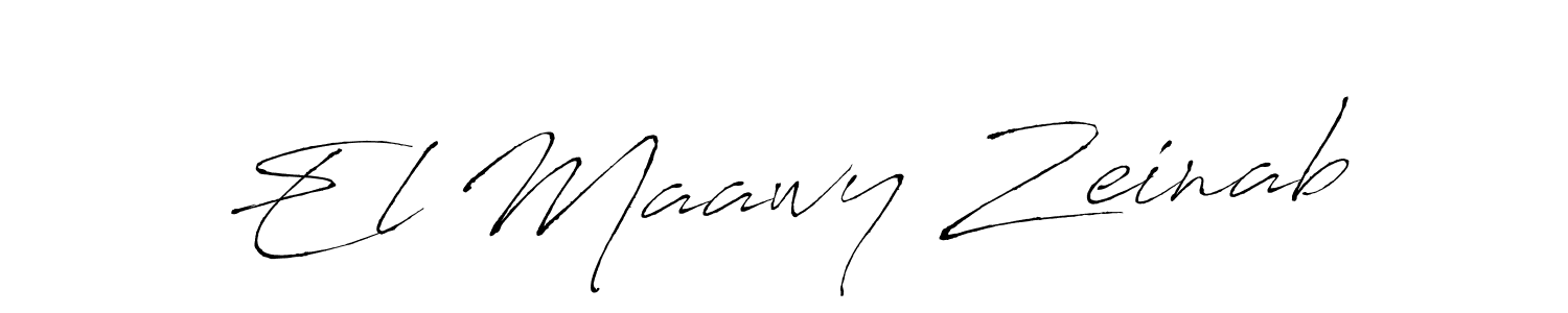 Also You can easily find your signature by using the search form. We will create El Maawy Zeinab name handwritten signature images for you free of cost using Antro_Vectra sign style. El Maawy Zeinab signature style 6 images and pictures png