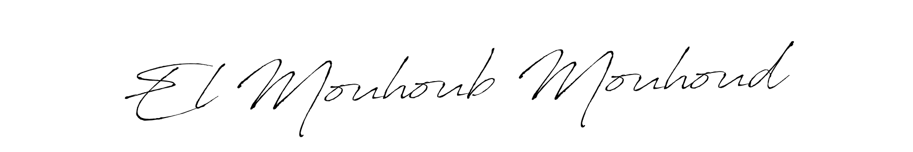 Make a short El Mouhoub Mouhoud signature style. Manage your documents anywhere anytime using Antro_Vectra. Create and add eSignatures, submit forms, share and send files easily. El Mouhoub Mouhoud signature style 6 images and pictures png