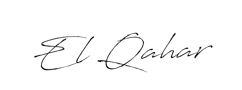 Also we have El Qahar name is the best signature style. Create professional handwritten signature collection using Antro_Vectra autograph style. El Qahar signature style 6 images and pictures png