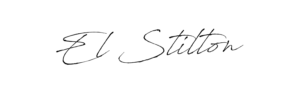Design your own signature with our free online signature maker. With this signature software, you can create a handwritten (Antro_Vectra) signature for name El Stilton. El Stilton signature style 6 images and pictures png
