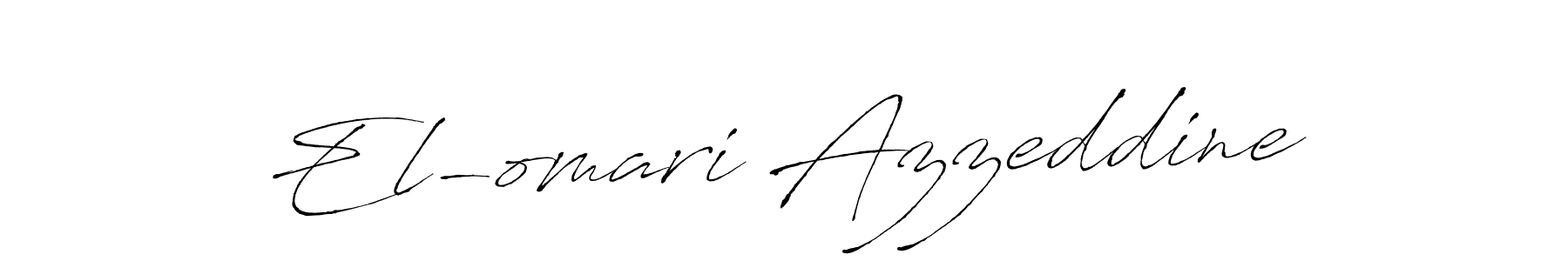 It looks lik you need a new signature style for name El-omari Azzeddine. Design unique handwritten (Antro_Vectra) signature with our free signature maker in just a few clicks. El-omari Azzeddine signature style 6 images and pictures png