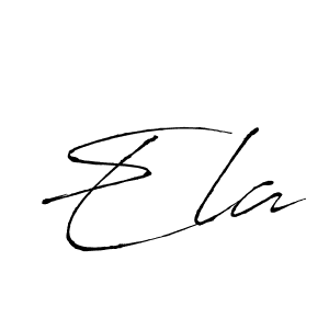 Ela stylish signature style. Best Handwritten Sign (Antro_Vectra) for my name. Handwritten Signature Collection Ideas for my name Ela. Ela signature style 6 images and pictures png