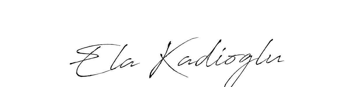 Make a beautiful signature design for name Ela Kadioglu. With this signature (Antro_Vectra) style, you can create a handwritten signature for free. Ela Kadioglu signature style 6 images and pictures png