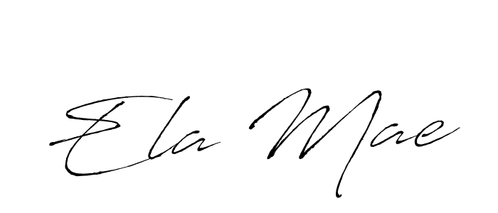 Create a beautiful signature design for name Ela Mae. With this signature (Antro_Vectra) fonts, you can make a handwritten signature for free. Ela Mae signature style 6 images and pictures png