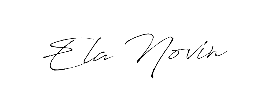 Create a beautiful signature design for name Ela Novin. With this signature (Antro_Vectra) fonts, you can make a handwritten signature for free. Ela Novin signature style 6 images and pictures png