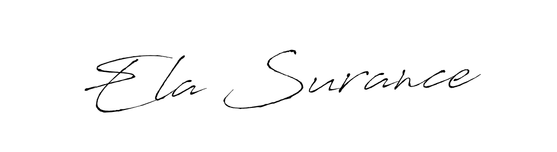 Also we have Ela Surance name is the best signature style. Create professional handwritten signature collection using Antro_Vectra autograph style. Ela Surance signature style 6 images and pictures png