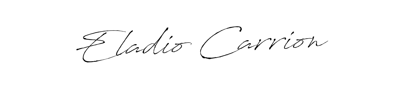 Antro_Vectra is a professional signature style that is perfect for those who want to add a touch of class to their signature. It is also a great choice for those who want to make their signature more unique. Get Eladio Carrion name to fancy signature for free. Eladio Carrion signature style 6 images and pictures png