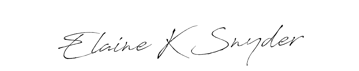 Make a beautiful signature design for name Elaine K Snyder. Use this online signature maker to create a handwritten signature for free. Elaine K Snyder signature style 6 images and pictures png