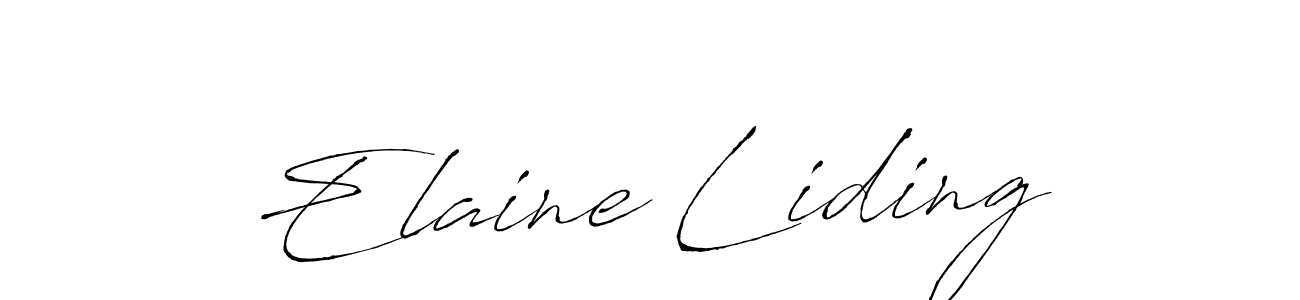 It looks lik you need a new signature style for name Elaine Liding. Design unique handwritten (Antro_Vectra) signature with our free signature maker in just a few clicks. Elaine Liding signature style 6 images and pictures png