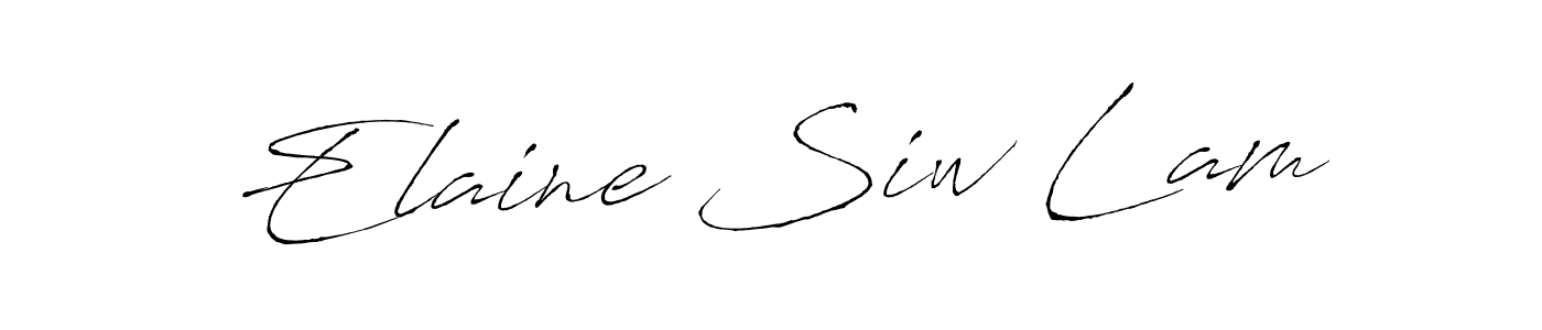 Make a beautiful signature design for name Elaine Siw Lam. With this signature (Antro_Vectra) style, you can create a handwritten signature for free. Elaine Siw Lam signature style 6 images and pictures png