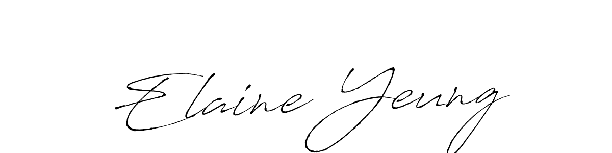 How to make Elaine Yeung signature? Antro_Vectra is a professional autograph style. Create handwritten signature for Elaine Yeung name. Elaine Yeung signature style 6 images and pictures png