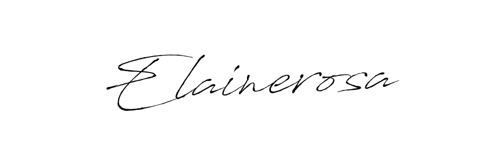 How to make Elainerosa name signature. Use Antro_Vectra style for creating short signs online. This is the latest handwritten sign. Elainerosa signature style 6 images and pictures png