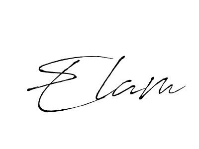 Also we have Elam name is the best signature style. Create professional handwritten signature collection using Antro_Vectra autograph style. Elam signature style 6 images and pictures png